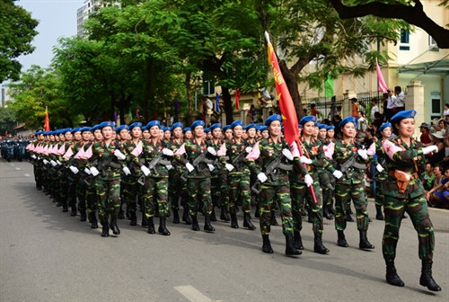 Những "bóng hồng" kiêu hãnh trong đoàn quân diễu binh