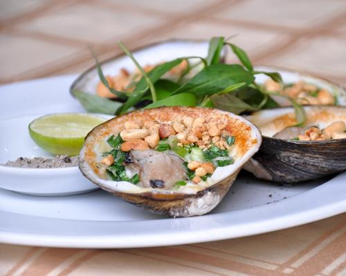 Vọp nướng mỡ hành – món ngon khó cưỡng khi ghé Cà Mau