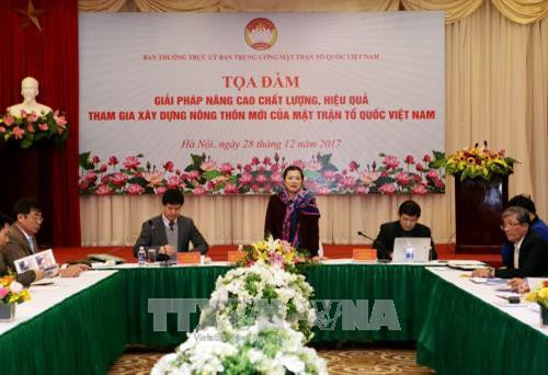 Nâng cao chất lượng, hiệu quả tham gia xây dựng nông thôn mới của Mặt trận Tổ quốc Việt Nam