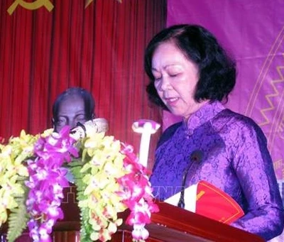 Trưởng ban Dân vận Trung ương Trương Thị Mai dự Ngày hội Đại đoàn kết toàn dân tộc tại Hòa Bình