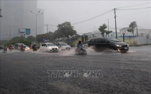 Thành phố Hồ Chí Minh: Mưa lớn trên diện rộng gây ngập nhiều khu vực trũng thấp