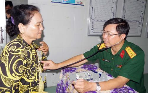 Khám bệnh, cấp thuốc miễn phí cho đối tượng chính sách ở Sóc Trăng