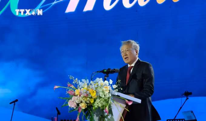 Phó Thủ tướng Thường trực Nguyễn Hòa Bình phát biểu tại lễ khai mạc Festival hoa Đà Lạt lần thứ X năm 2024. Ảnh: Nguyễn Dũng - TTXVN