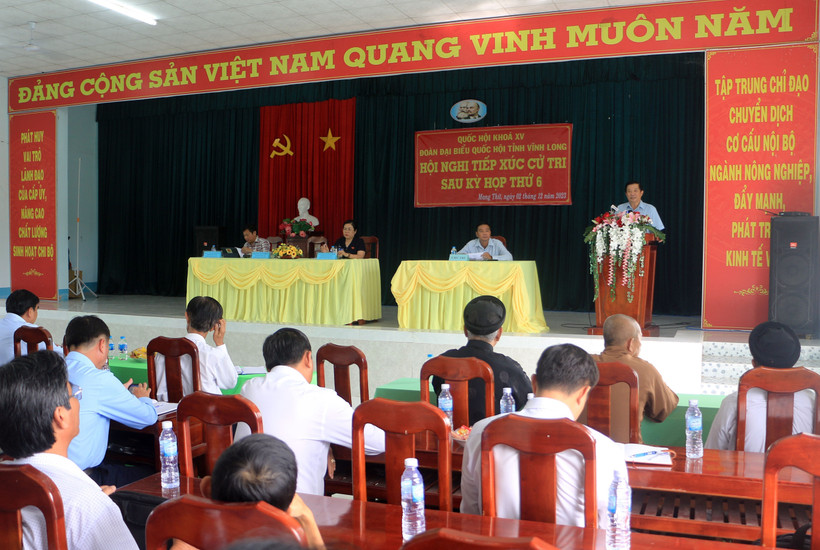 Quang cảnh buổi tiếp xúc. Ảnh: Phạm Minh Tuấn - TTXVN