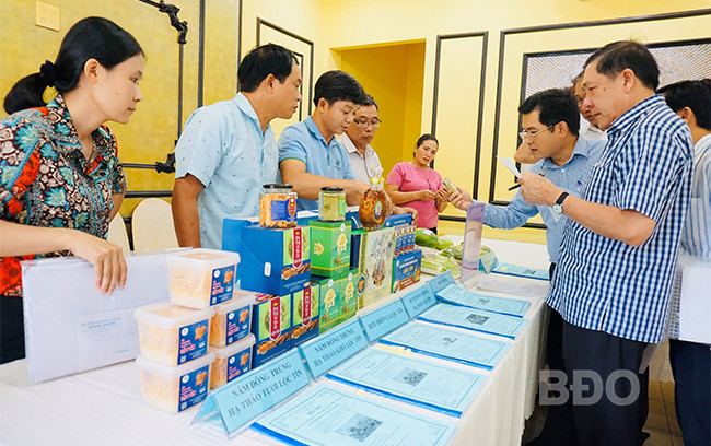 Phân hạng đánh giá sản phẩm OCOP tỉnh Bình Định năm 2022. Ảnh: Thu Dịu/baobinhdinh.vn