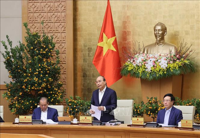 Thủ tướng Nguyễn Xuân Phúc phát biểu. Ảnh: Thống Nhất - TTXVN