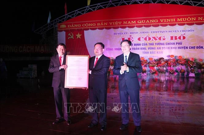 Lễ công bố quyết định công nhận xã An toàn khu, vùng An toàn khu trên địa bàn tỉnh Bắc Kạn