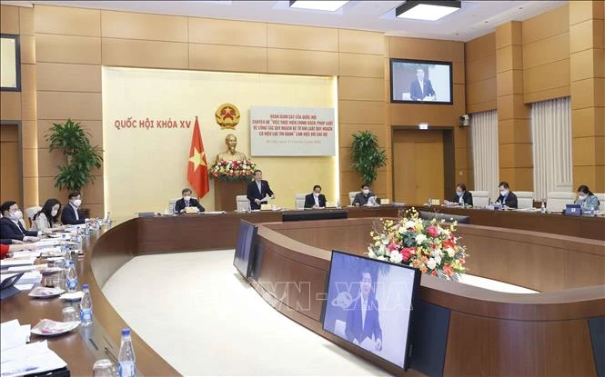 Quốc hội giám sát chuyên đề về công tác quy hoạch.Ảnh: Doãn Tấn - TTXVN 
