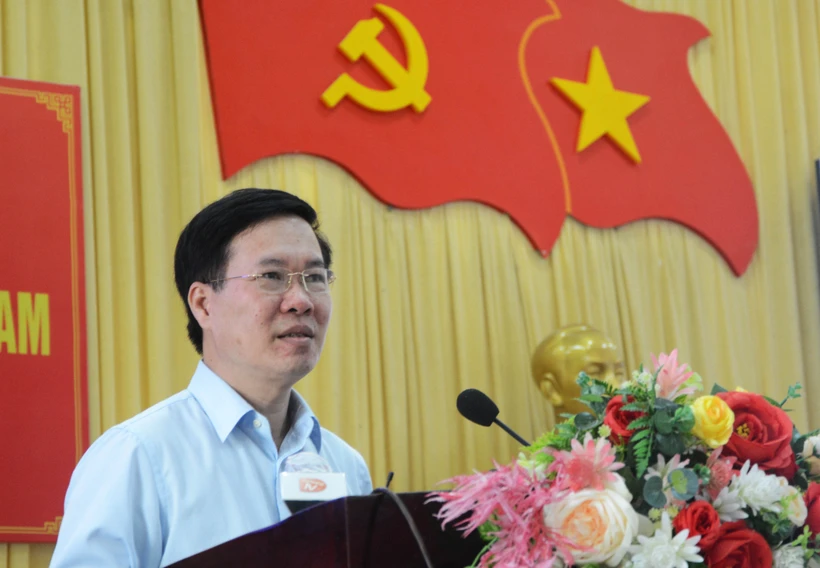 Ủy viên Bộ Chính trị, Thường trực Ban Bí thư Trung ương Đảng Võ Văn Thưởng. Ảnh: Văn Dũng - TTXVN 