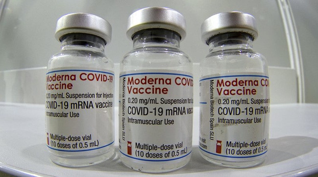 Vaccine Monderna. Ảnh: AP. 