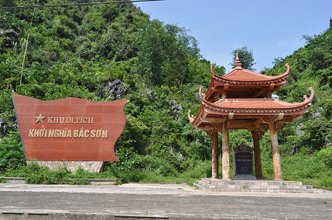Khu di tích khởi nghĩa Bắc Sơn, tỉnh Lạng Sơn. Nguồn: baotanglichsu.vn 
