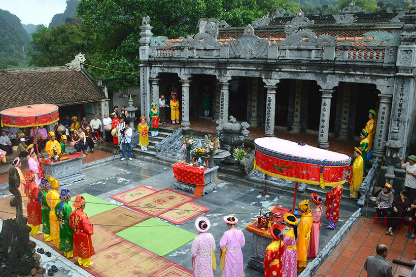 Đền Thái Vi ở thôn Văn Lâm, xã Ninh Hải, huyện Hoa Lư, tỉnh Ninh Bình. Ảnh : vietnam-tourism.com