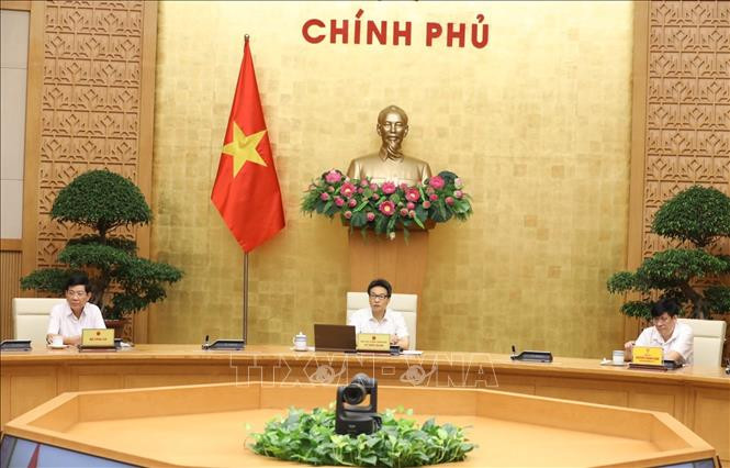 Họp Ban Chỉ đạo Quốc gia phòng, chống dịch COVID-19 (chiều 9/8). Ảnh: Văn Điệp - TTXVN
