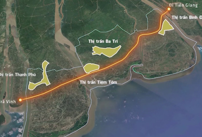 Đề xuất làm đường ven biển nối Bến Tre với Tiền Giang, Trà Vinh