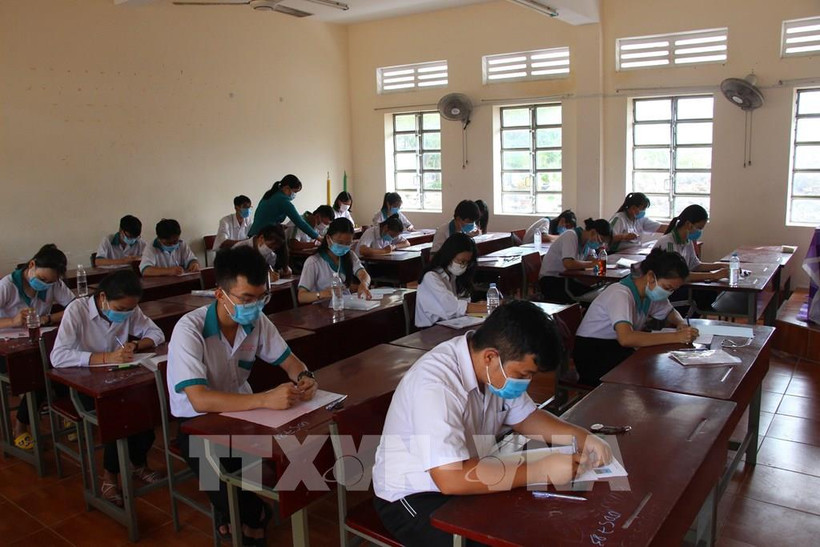 Học sinh học trực tuyến. Ảnh: Thanh Tùng - TTXVN