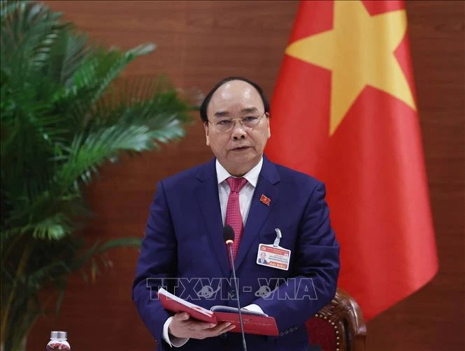 Thủ tướng Nguyễn Xuân Phúc phát biểu chỉ đạo tại phiên họp Thường trực Chính phủ với Ban chỉ đạo quốc gia phòng chống dịch COVID 19 chiều 29/1. Ảnh: Thống Nhất – TTXVN