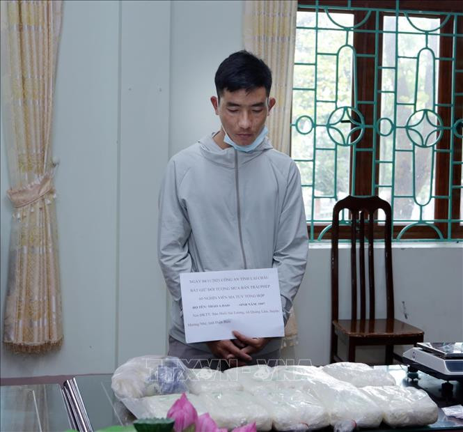 Đối tượng là Thào A Dao tại Cơ quan Công an. Ảnh: Quý Trung – TTXVN 