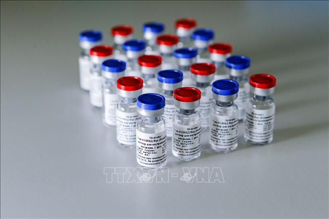 Vaccine "Sputnik V" ngừa COVID-19 được giới thiệu tại Moskva, Nga ngày 6/8/2020. Ảnh: AFP/TTXVN