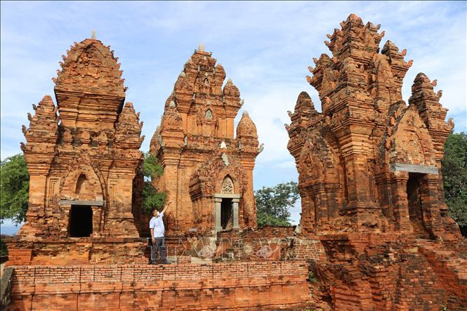 Di tích kiến trúc nghệ thuật Quốc gia đặc biệt tháp Po Klong Garai (phường Đô Vinh, thành phố Phan Rang – Tháp Chàm). Ảnh: Nguyễn Thành – TTXVN 