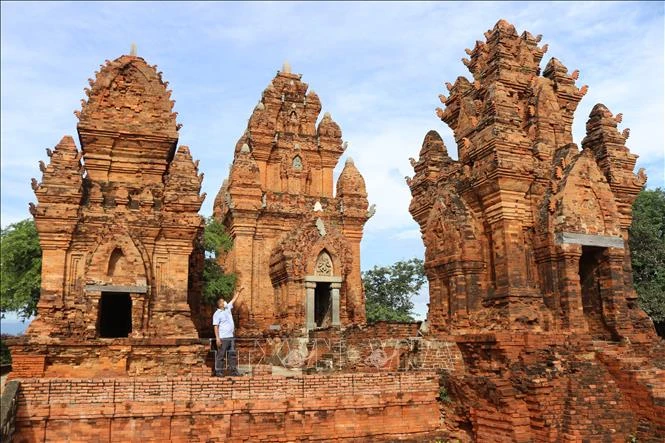 Di tích kiến trúc nghệ thuật Quốc gia đặc biệt tháp Po Klong Garai (phường Đô Vinh, thành phố Phan Rang – Tháp Chàm). Ảnh: Nguyễn Thành – TTXVN 