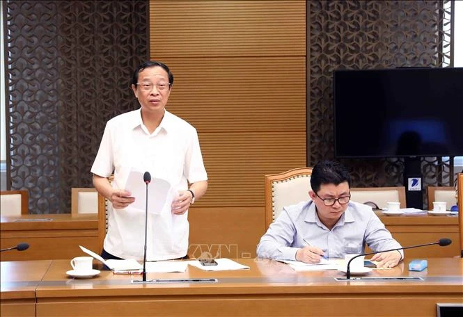 Thứ trưởng Bộ Giáo dục và Đào tạo Phạm Ngọc Thưởng phát biểu. Ảnh: Phạm Kiên - TTXVN 