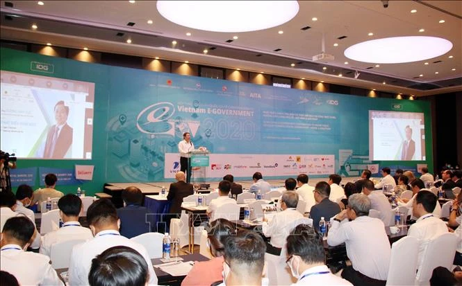 Quang cảnh Hội thảo Quốc gia về Chính phủ điện tử lần thứ 15. Ảnh: Tiến Lực – TTXVN