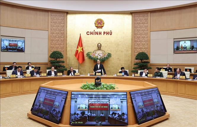 Thủ tướng Nguyễn Xuân Phúc phát biểu. Ảnh: Thống Nhất – TTXVN