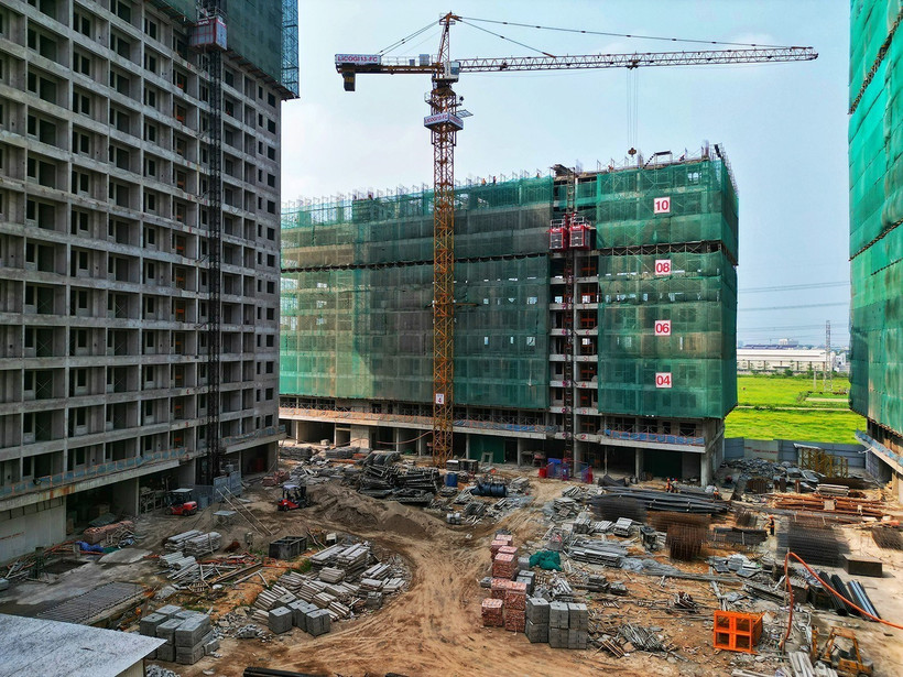 Dự án nhà ở xã hội . Ảnh: Tuấn Anh - TTXVN 
