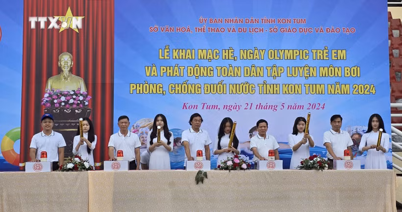 Kon Tum phát động phong trào toàn dân tập luyện môn bơi phòng, chống đuối nước