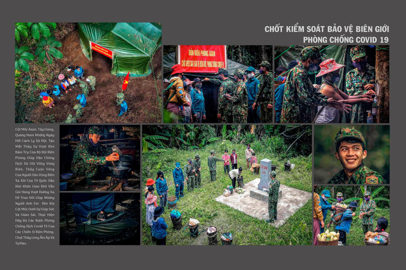 Bộ ảnh Chốt kiểm soát bảo vệ biên giới phòng, chống COVID-19 của tác giả Huỳnh Văn Truyền đoạt Cúp VAPA 2021. Ảnh: thanhnien.vn 