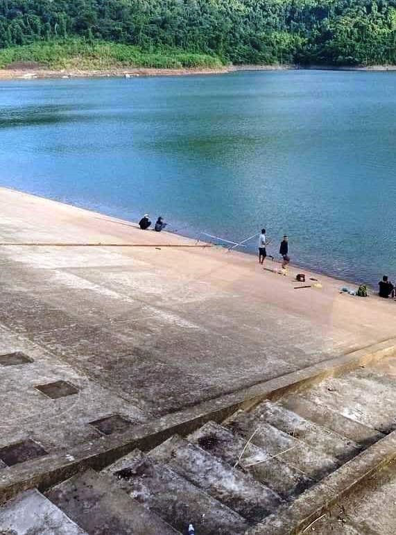Đập Thác Chuối, nơi xảy ra vụ đuối nước thương tâm. Ảnh: TTXVN phát 