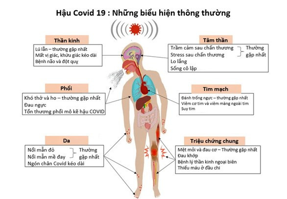 Những di chứng hậu COVID-19. Ảnh: benhviendakhoatinhphutho.vn