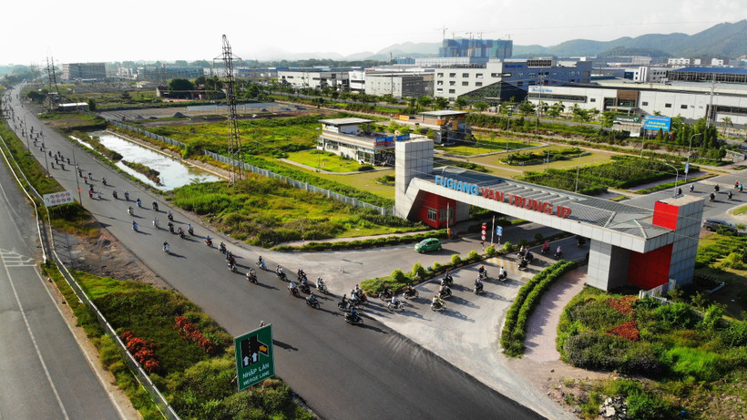 Khu công nghiệp Vân Trung (Bắc Giang). Ảnh: Danh Lam – TTXVN 