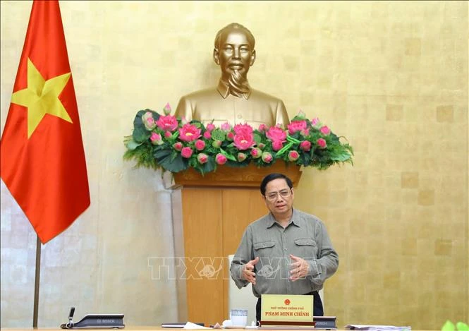 Thủ tướng Chính phủ Phạm Minh Chính phát biểu. Ảnh: Văn Điệp - TTXVN