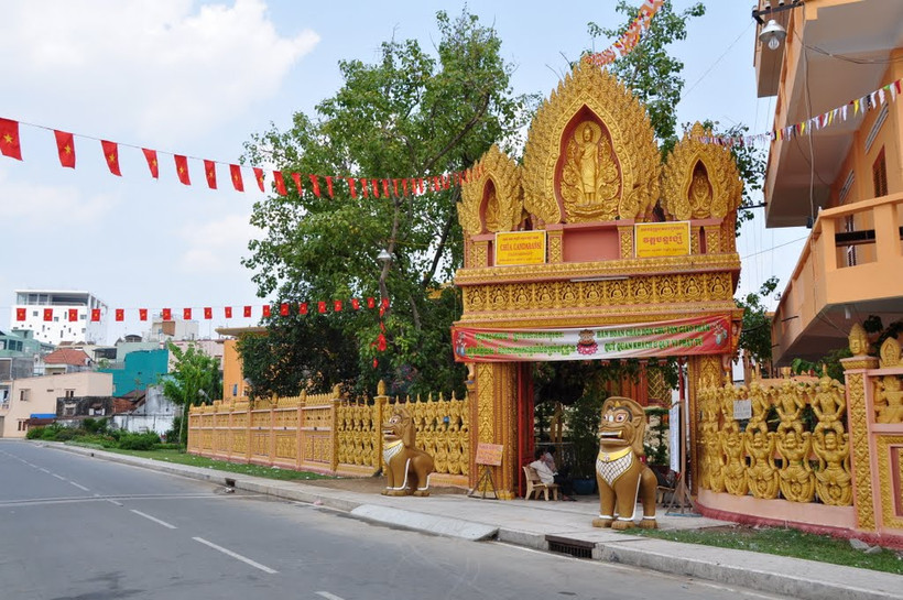 Mặt trước chùa Candaransi (quận 3, Thành phố Hồ Chí Minh). Ảnh: thuvienhoasen.org