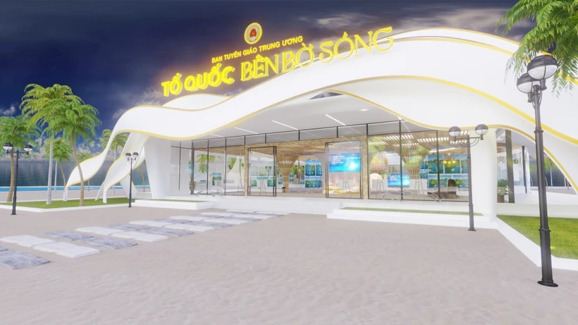 Triển lãm thực tế ảo “Tổ quốc bên bờ sóng” được ứng dụng công nghệ 3D trưng bày 121 tác phẩm ảnh nghệ thuật, trong đó có 110 ảnh đơn và 11 ảnh bộ được lựa chọn ra từ gần 6.000 tác phẩm tham dự. Ảnh: TTXVN 