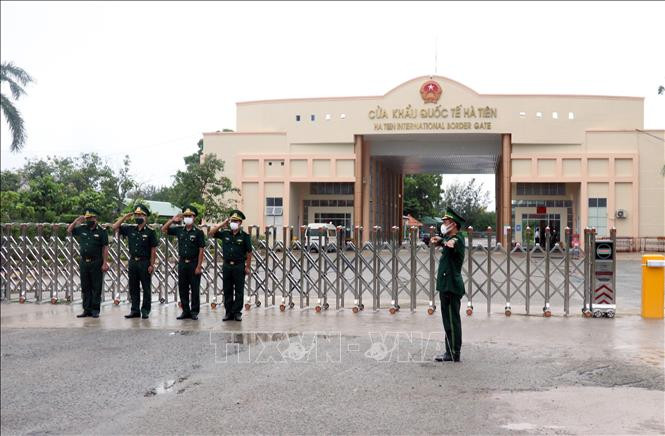Cửa khẩu quốc tế Hà Tiên, thành phố Hà Tiên. Ảnh: Lê Huy Hải - TTXVN 