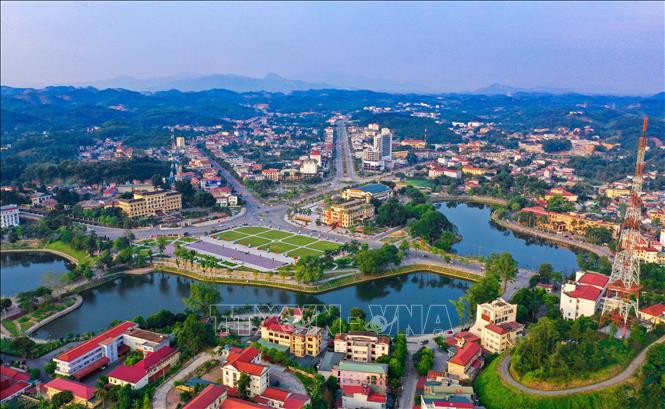 Thành phố Yên Bái khang trang, hiện đại. Ảnh: Tuấn Anh/TTXVN