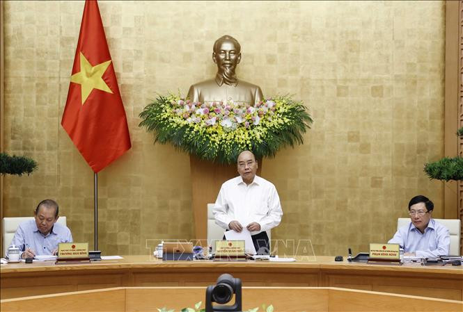 Thủ tướng Nguyễn Xuân Phúc phát biểu. Ảnh: Thống Nhất – TTXVN