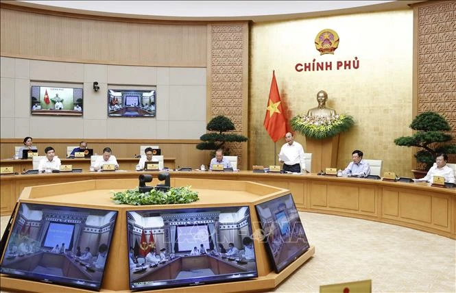 Thủ tướng Nguyễn Xuân Phúc phát biểu. Ảnh: Thống Nhất – TTXVN 