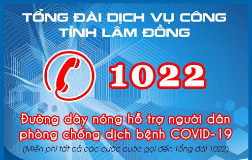 Điện thoại phòng chống dịch COVID-19. Ảnh :baolamdong.vn 