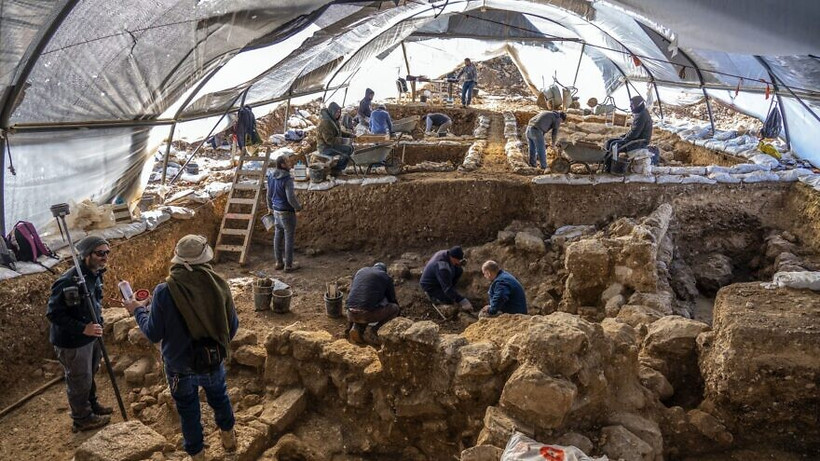 Các cuộc khai quật của Cơ quan Cổ vật Israel tại địa điểm Arnona ở Jerusalem. Ảnh: jns.org