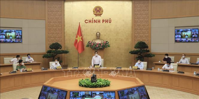 Thủ tướng Phạm Minh Chính phát biểu chỉ đạo. Ảnh: Lâm Khánh – TTXVN