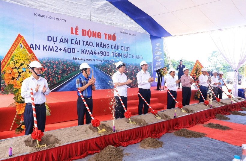 Lễ động thổ dự án. Ảnh: Tuấn Anh - TTXVN 
