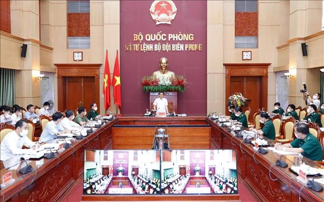 Phó Thủ tướng Vũ Đức Đam, Trưởng Ban Chỉ đạo Quốc gia phòng, chống dịch COVID-19 phát biểu chỉ đạo. Ảnh: Dương Giang-TTXVN