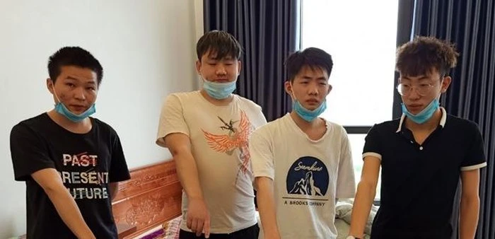 Nhóm đối tượng người Trung Quốc. Ảnh : baomoi.com