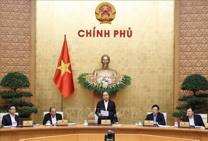 Thủ tướng Nguyễn Xuân Phúc phát biểu. Ảnh: Thống Nhất – TTXVN
