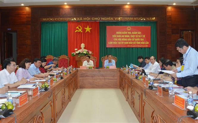 Quang cảnh buổi làm việc. Ảnh: Hoài Thu – TTXVN. 