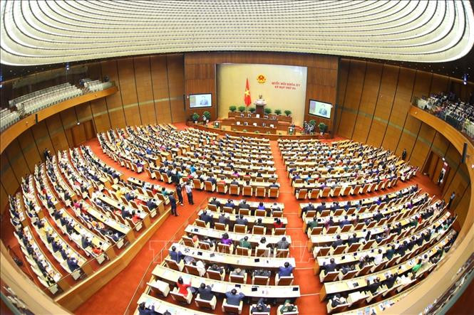 Toàn cảnh phiên khai mạc Kỳ họp thứ ba, Quốc hội khóa XV. Ảnh: Văn Điệp - TTXVN