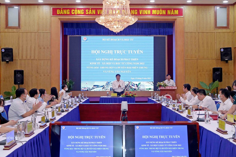 Hội nghị trực tuyến.Ảnh : Thúy Hiền/BNEWS/TTXVN 